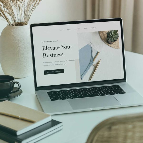 Landing page design workspace